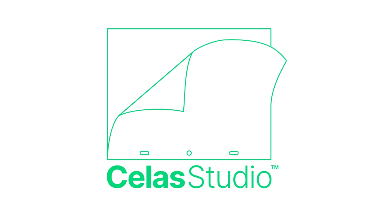 Celas Studio Logo Animation — Paper Flip Reveal